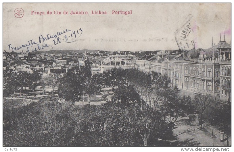 Portugal - Lisboa - Praça Do Rio De Janeiro - 1913 - Lisboa