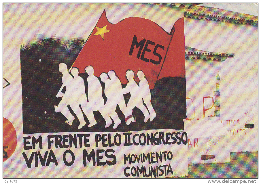 Portugal - Beja - Politique Communisme - Pinturas Murais - Mes Movimento Comunista - Peinture Murale Drapeau - Beja