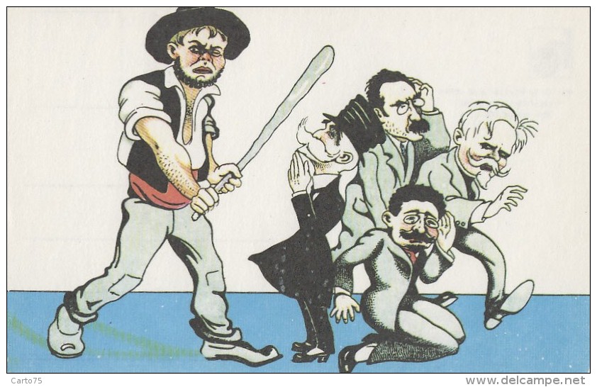 Politique - Histoire Portugal - Caricature - E Zé Povinho E Os Chefes Republicanos - Satiriques