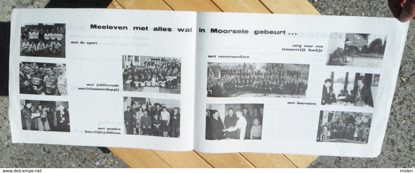 ZO EVOLUEERT MOORSELE * Gemeenteraadsverkiezing 1958 * 6 Jaar ACW Bestuur * 30blz & 39 Foto’s * Heemkunde WEVELGEM Z603 - Wevelgem