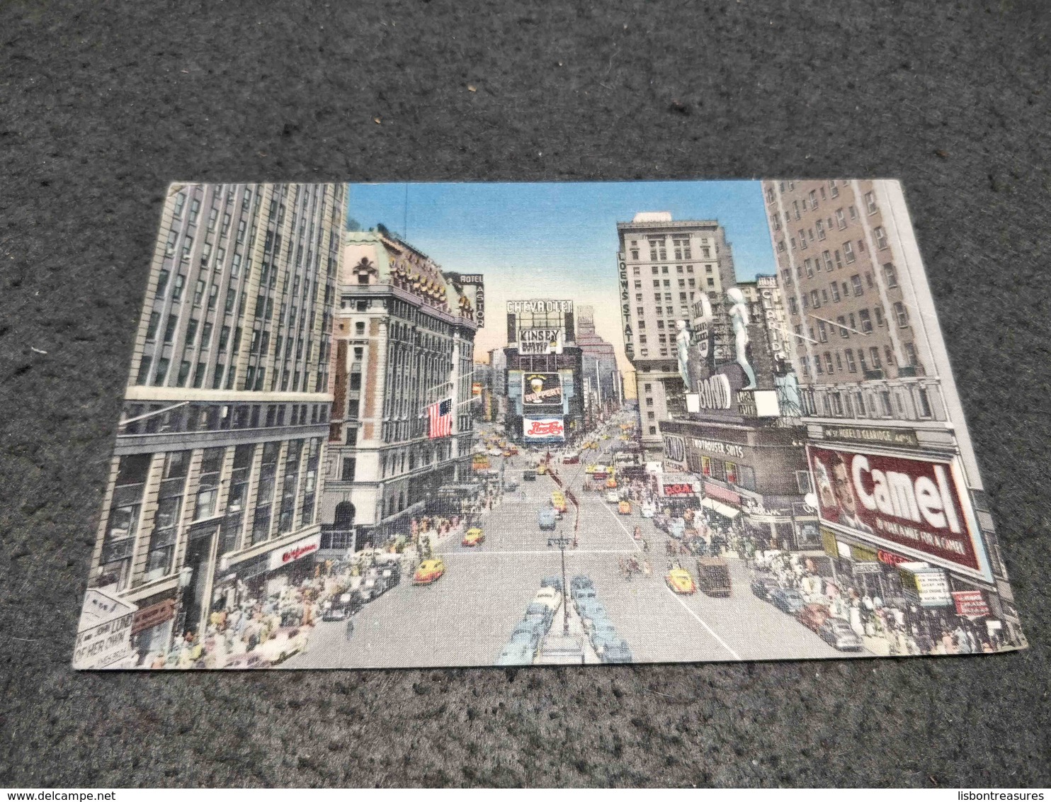 ANTIQUE POSTCARD UNITED STATES N.Y. TIMES SQUARE NEW YORK USED NOT CIRCULATED 1954 - Time Square