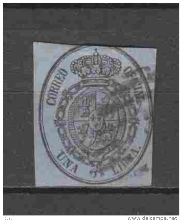 Spain 1855 Dienstmarke Mi 8a Canceled - Servicios