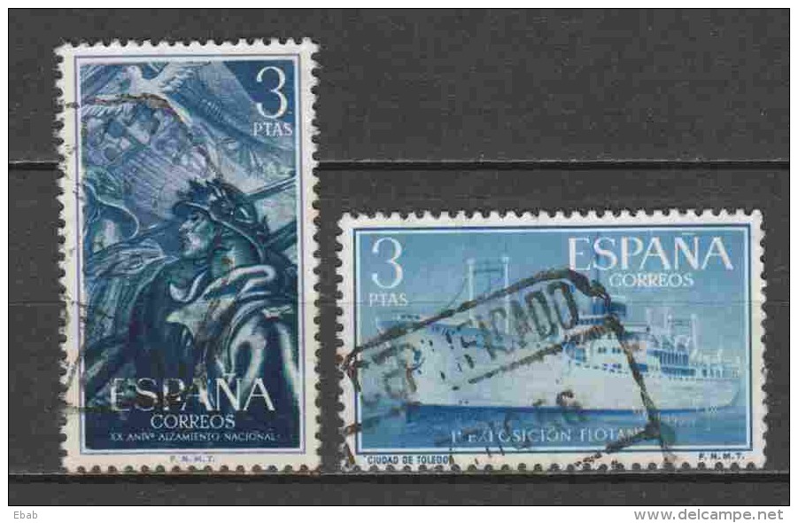 Spain 1956 Mi 1087-1088 Canceled - Usados