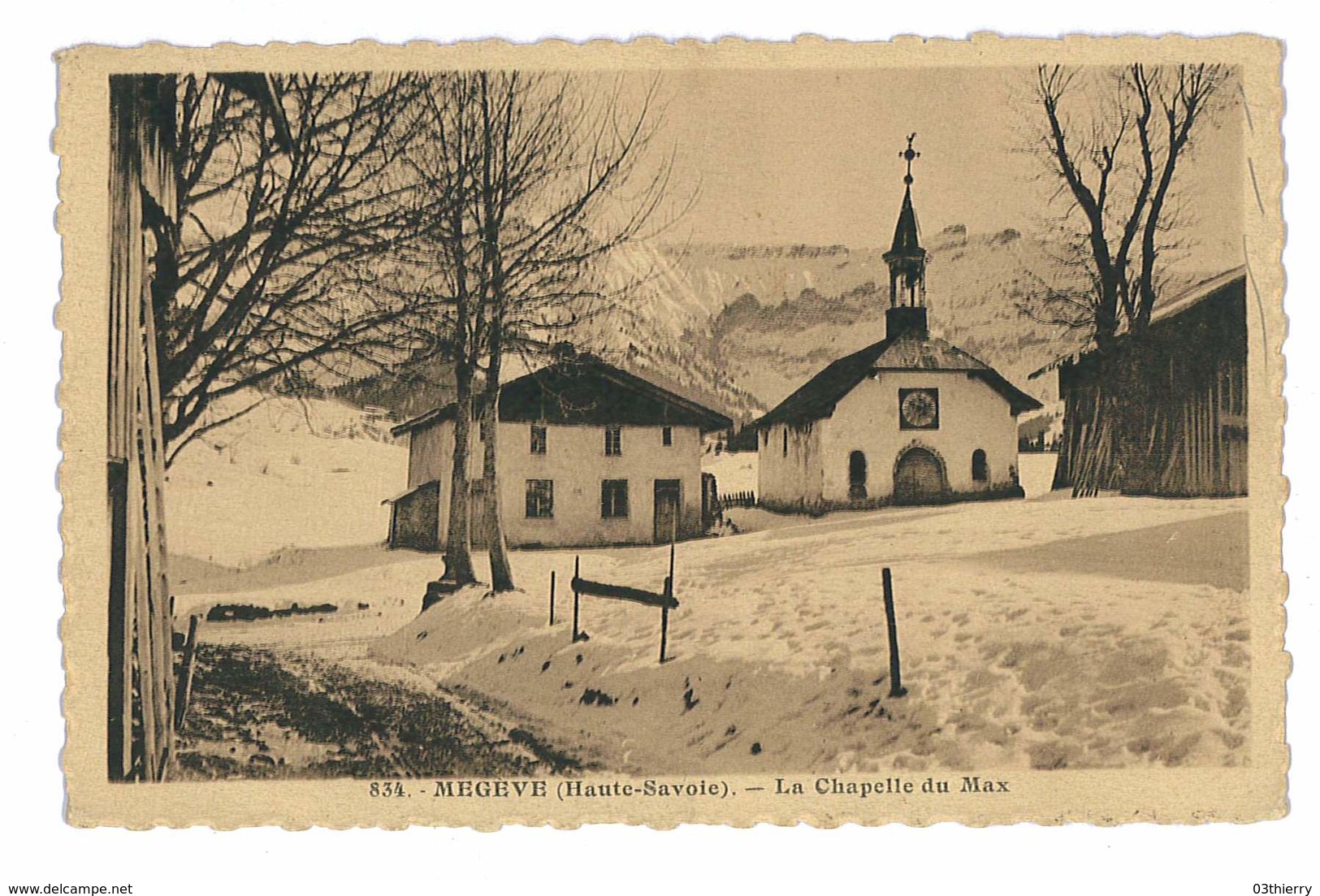 CPSM 74 MEGEVE LA CHAPELLE DU MAX - Megève