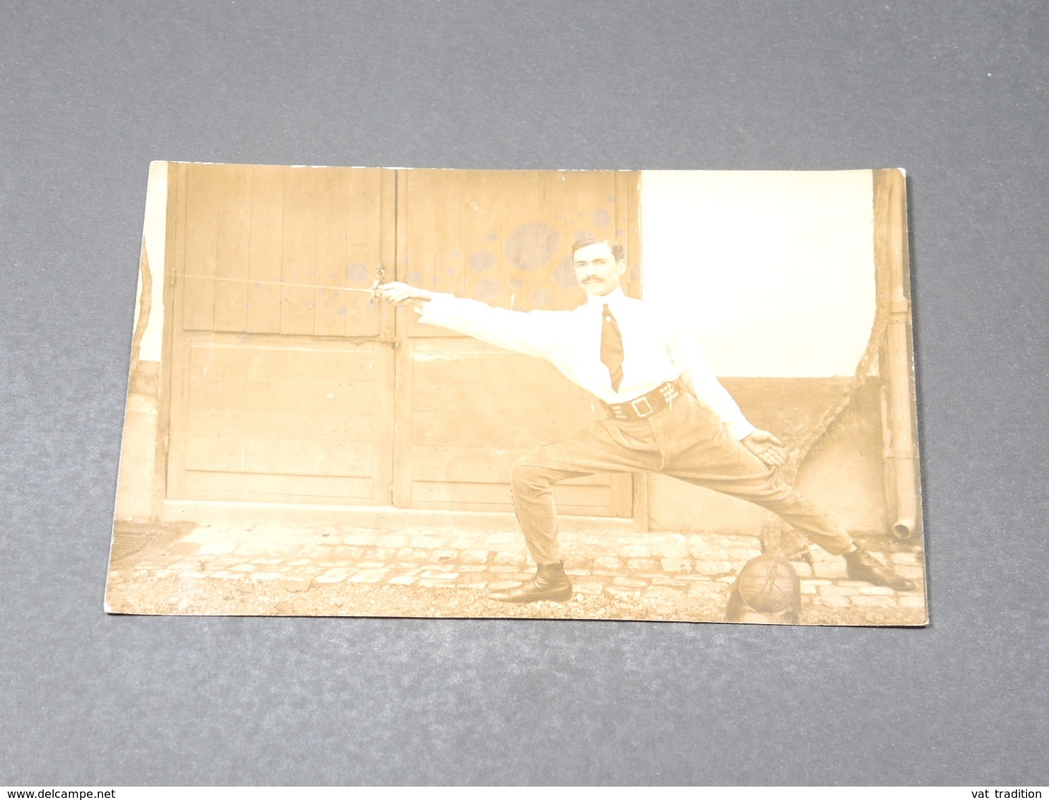 ESCRIME - Carte Postale Photo - Escrimeur - Voyagé De Bergerac En 1910 - L 19591 - Fencing