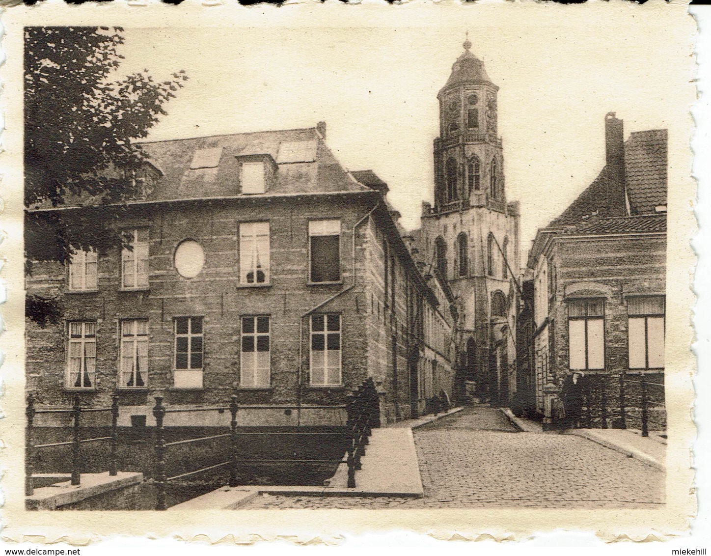 LIER-BRUG OVER DE NETE EN KERKSTRAAT-MINI-CARTE- - Lier