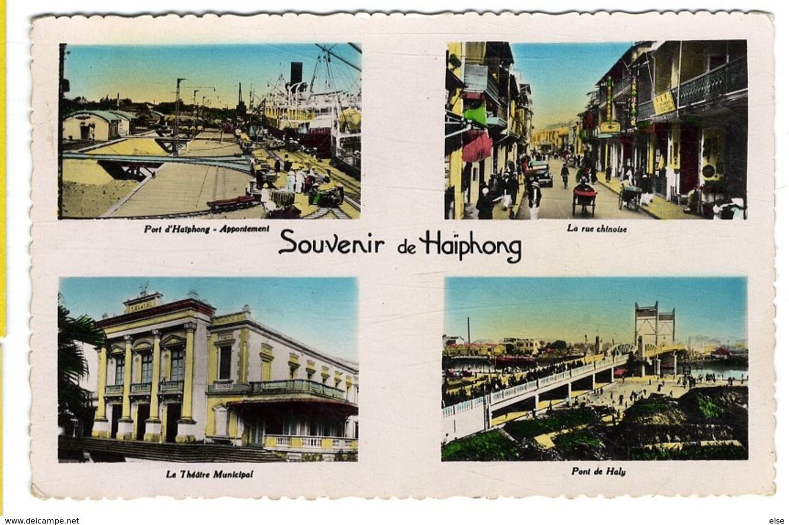 VIET NAM  -  SOUVENIR DE HAIPHONG  -  CPSM 1940/50 - Viêt-Nam