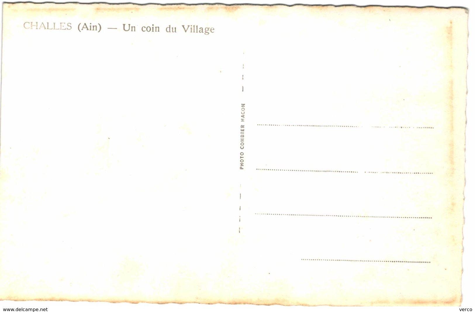 Carte Postale Ancienne De CHALLES-un Coin Du Village - Non Classés