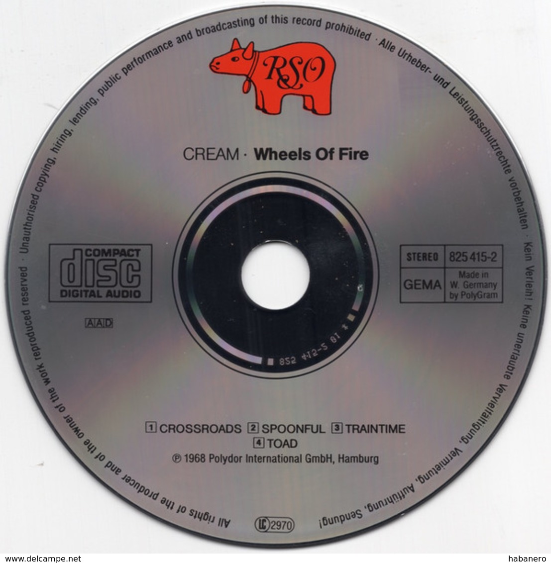 CREAM - WHEELS OF FIRE - 2 CD VERSION - Rock