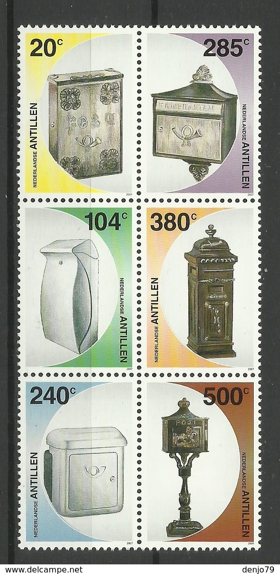 NETHERLANDS ANTILLES  ANTILLEN 2007 POST BOXES MNH - West Indies