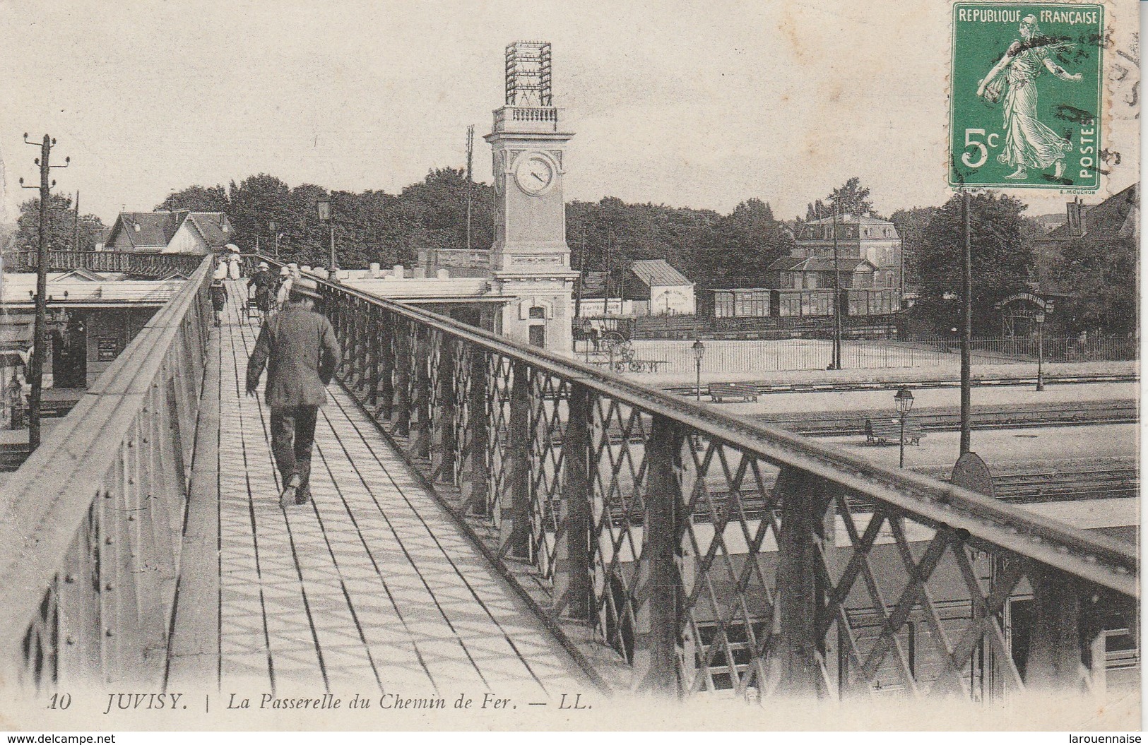 91 - JUVISY - La Passerelle Du Chemin De Fer - Juvisy-sur-Orge