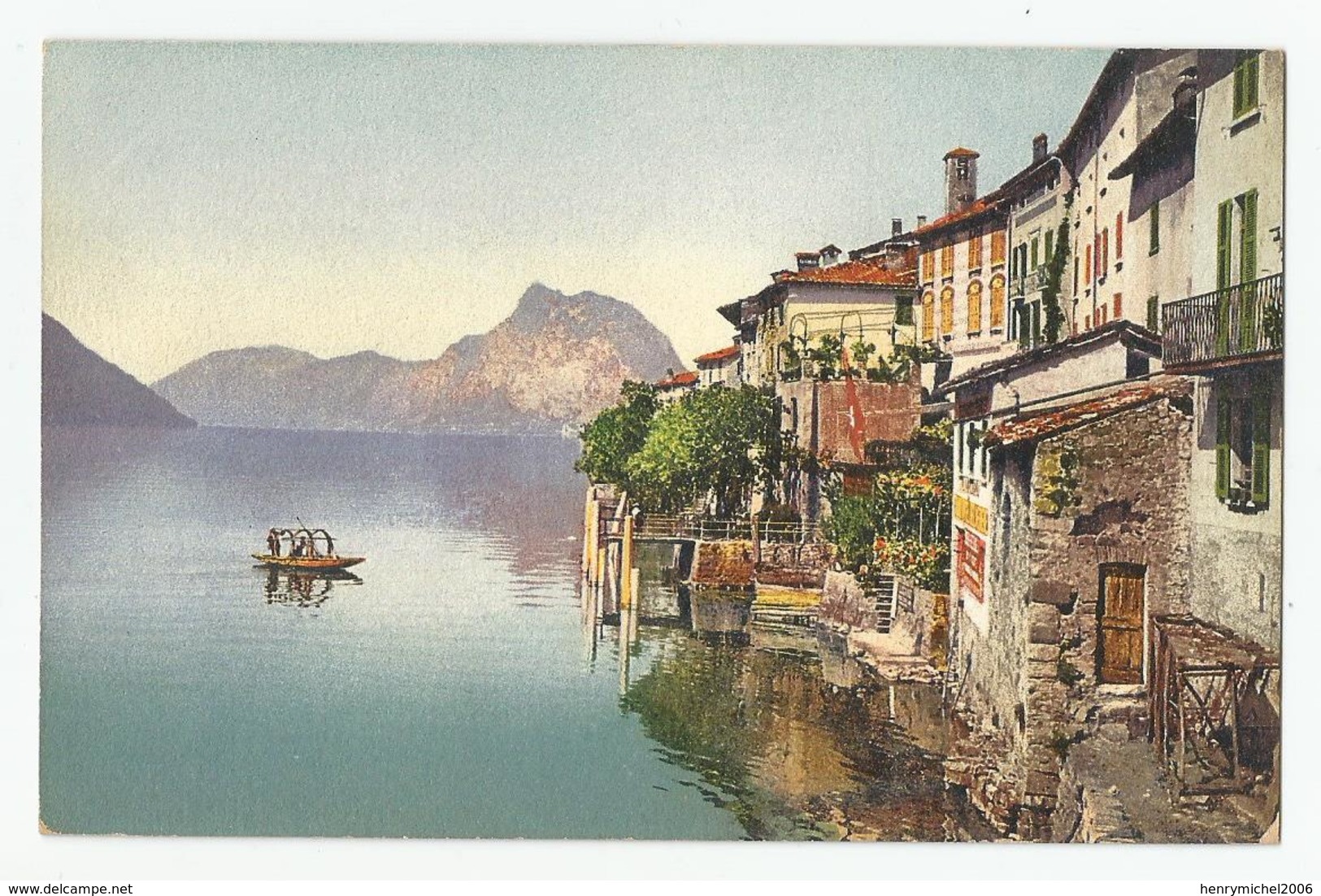 Suisse Tessin Gandria Ed Carl Kunzli Tobler Zurich écrit San Salvatore Au Fond - Gandria 