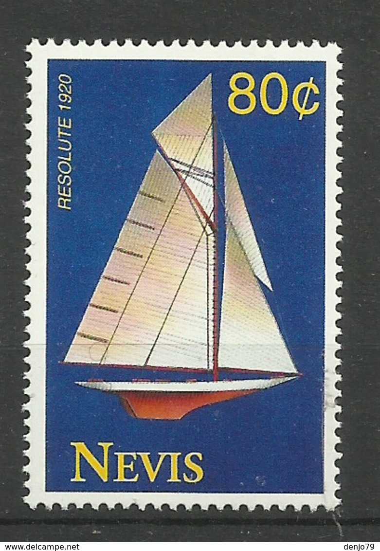 NEVIS  1993  RESOLUTE  1920 YATCH MNH - St.Kitts Und Nevis ( 1983-...)