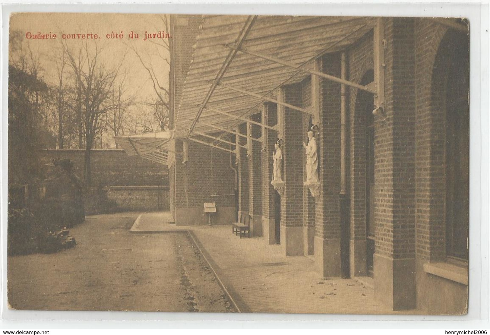 Belgique Bruxelles Pensionnat De Notre Dame Du Roule 24 Rue Venegote Coté Jardin - Formación, Escuelas Y Universidades