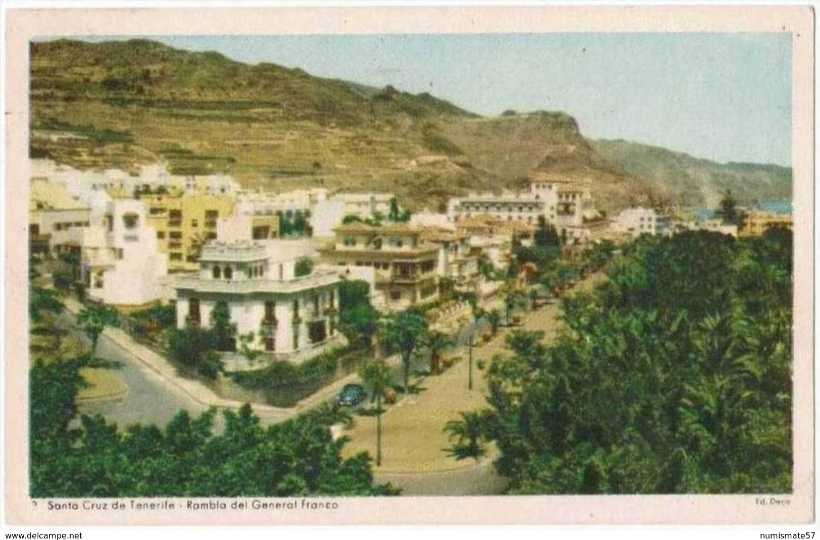 CPA SANTA CRUZ DE TENERIFE - Rambla Del General Franco - Tenerife