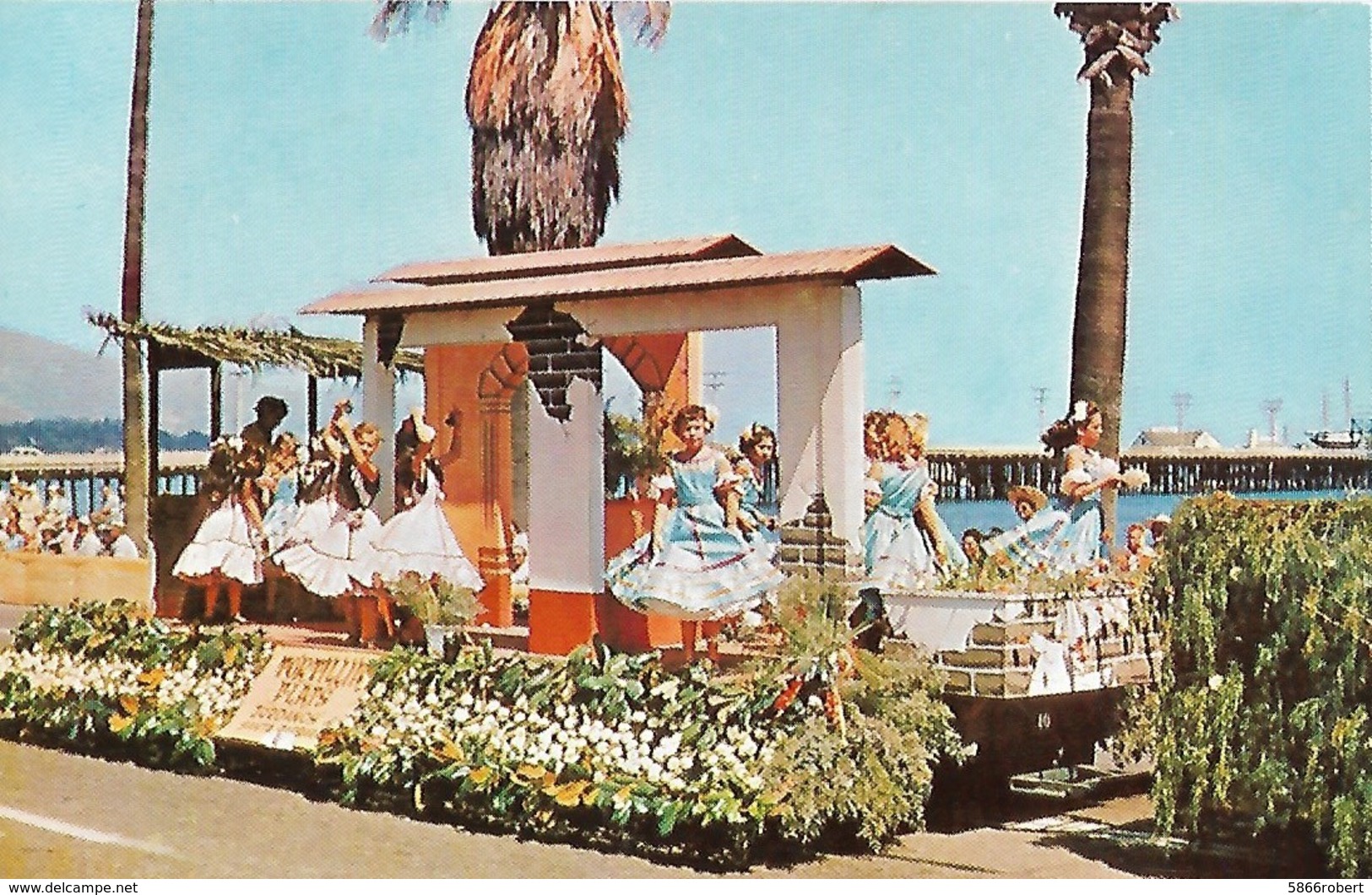 CARTE POSTALE ORIGINALE DE 9CM/14CM : FIESTA TIME IN SANTA BARBARA CALIFORNIA USA - Santa Barbara