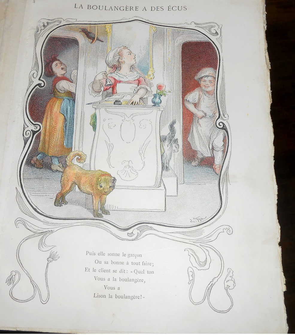 Superbe livre La Boulangere a des écus edition Hetzel dessins par Frolich gravés par Matthis