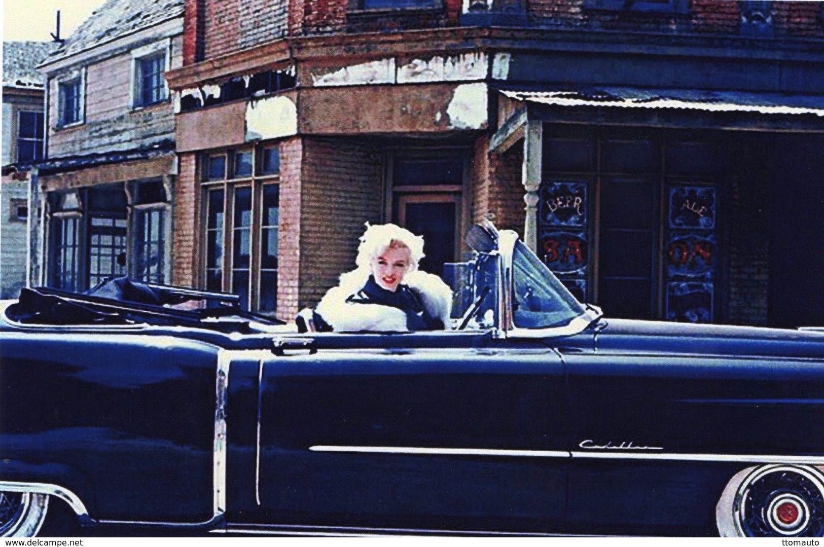 'Stars In Cars'  -   Marilyn Monroe  -  Cadillac Eldorado Convertible   -  15x10 PHOTO - Voitures De Tourisme