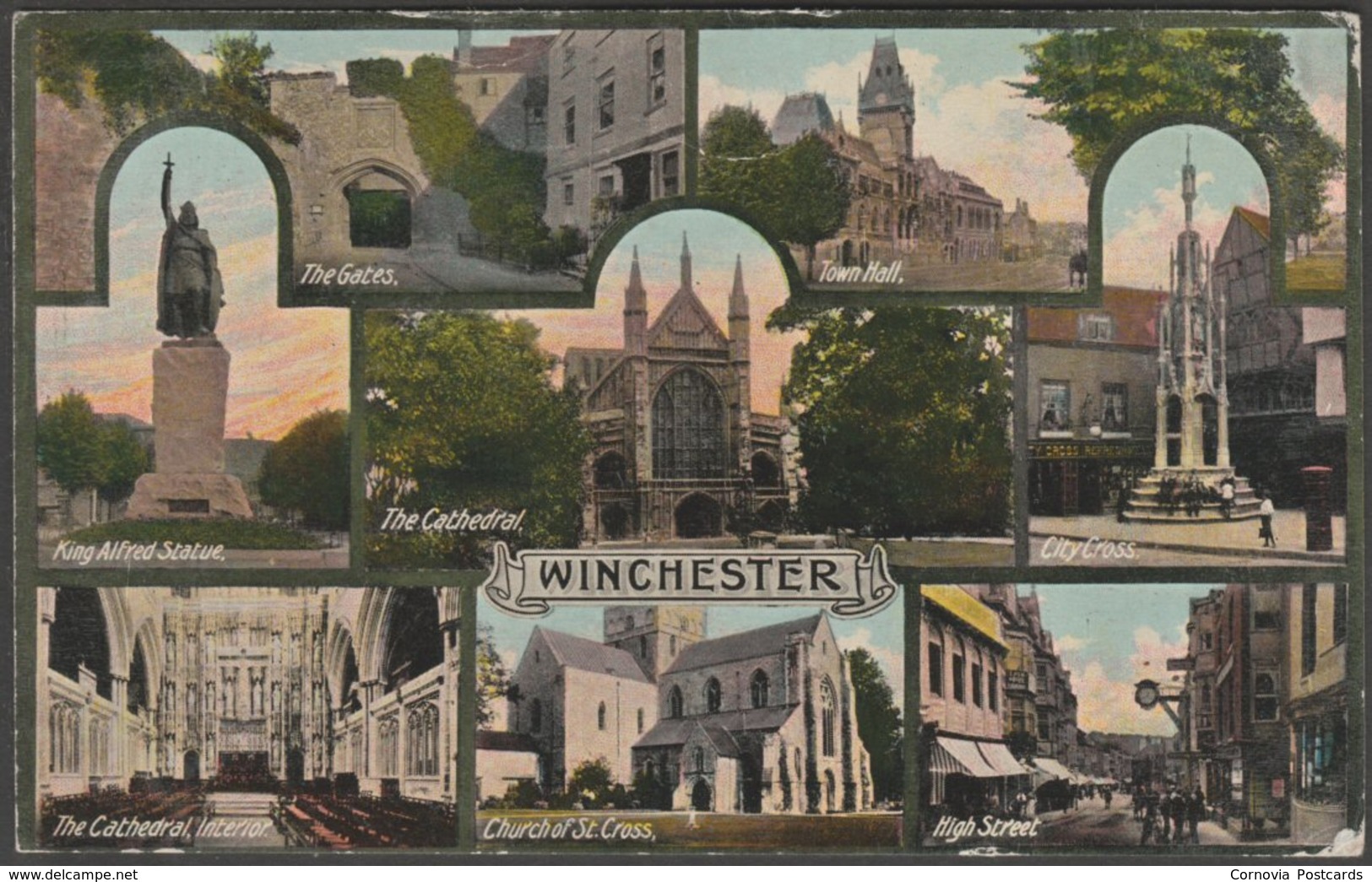 Multiview, Winchester, Hampshire, 1916 - Jay Em Jay Postcard - Winchester