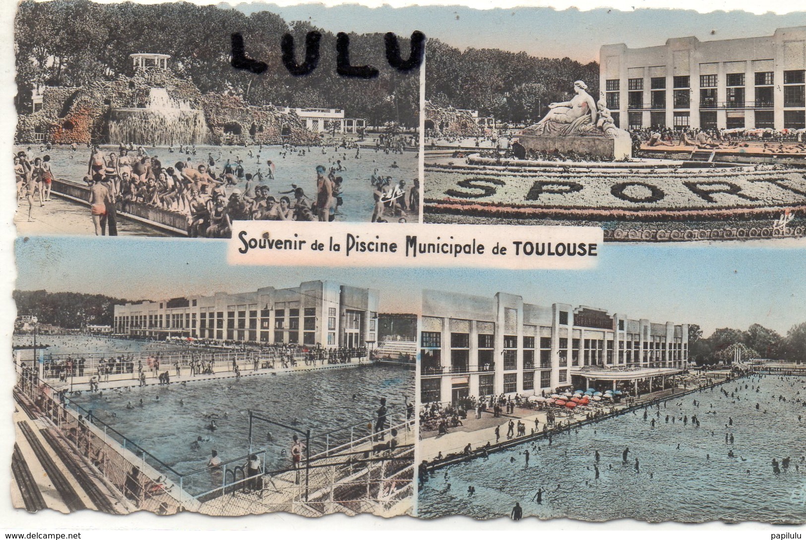 DEPT : 31 : édit. L F : Souvenir De La Piscine Municipale De Toulouse Multivues - Toulouse