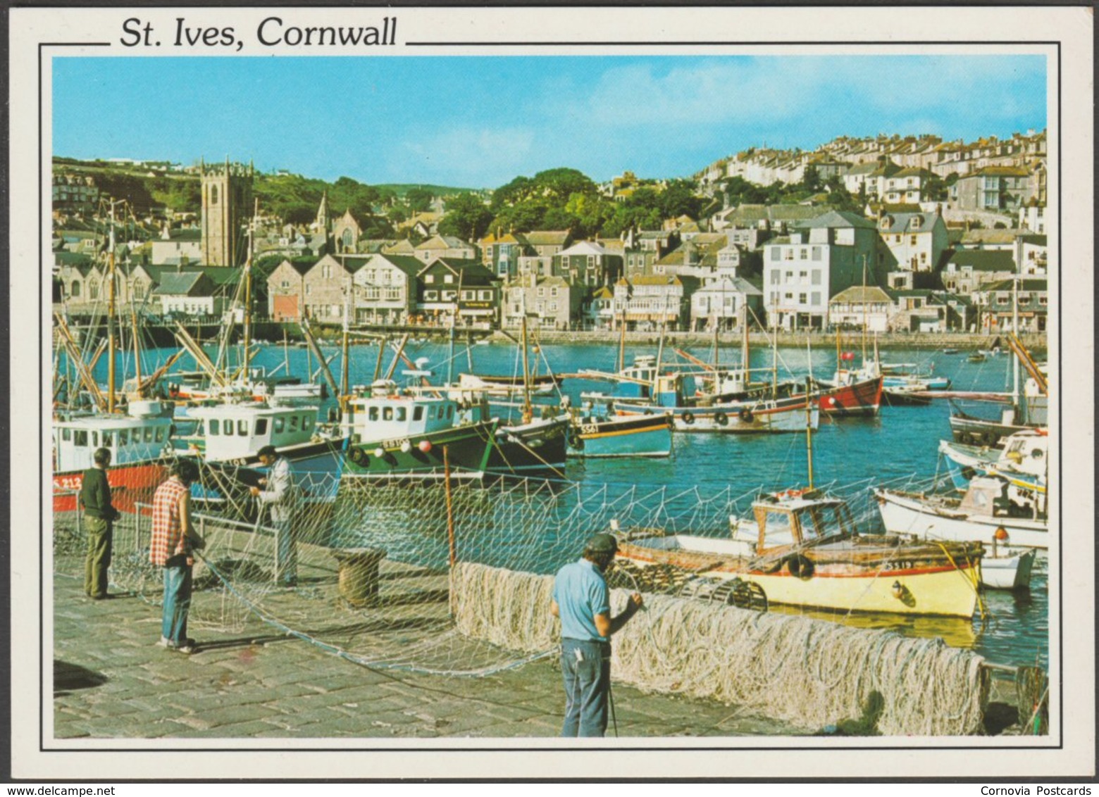 St Ives Harbour, Cornwall, C.1980s - Murray King Postcard - St.Ives