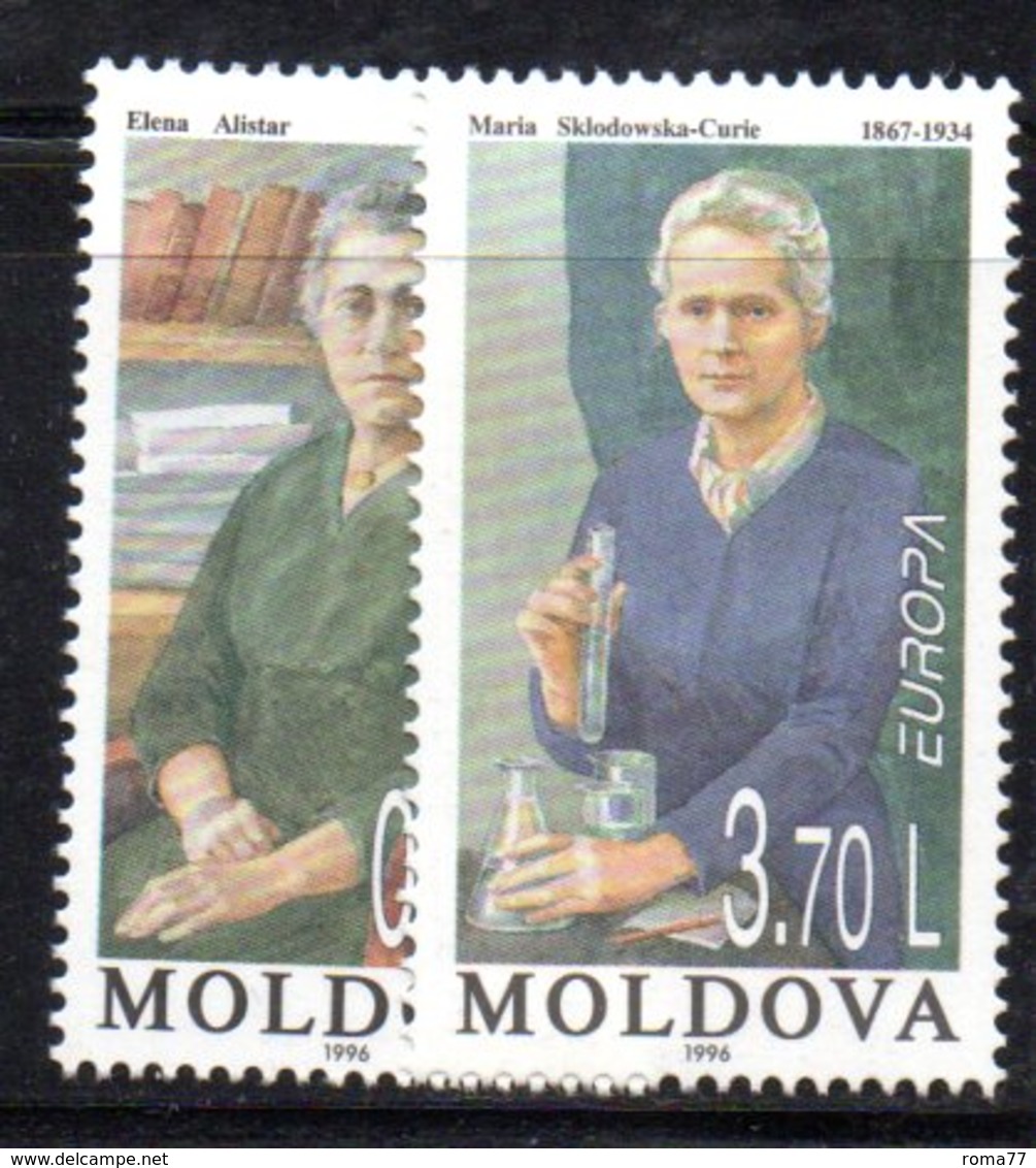 822 490 - MOLDAVIA MOLDOVA 1996,   Unificato N. 194/195  Nuovo ***  EUROPA CEPT - Moldavia