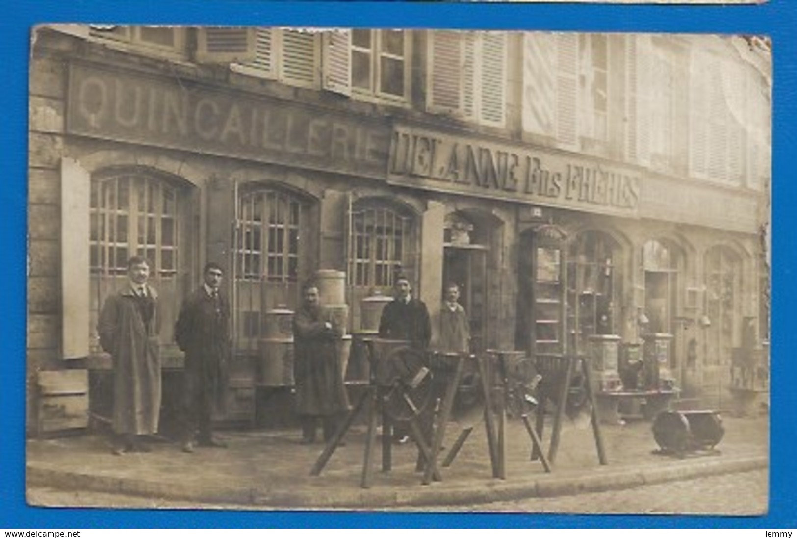 52 * LANGRES - CARTE PHOTO - COMMERCE - LA QUINCAILLERIE DELANNE - Langres