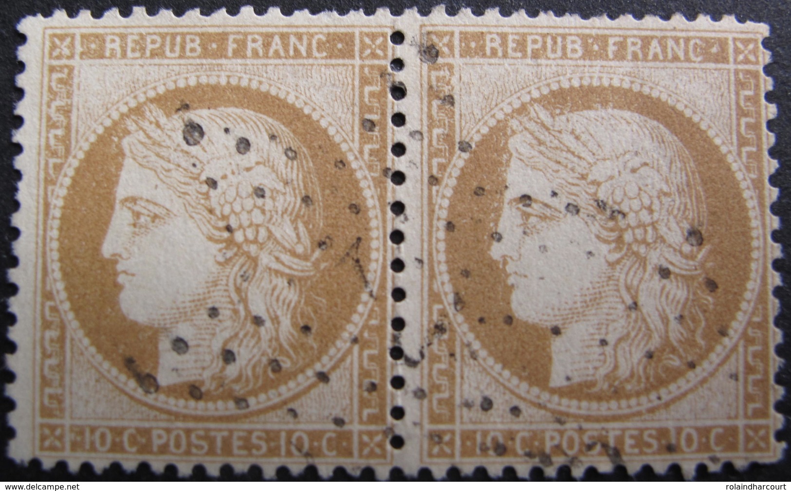 LOT R1749/141 - CERES (siège) PAIRE N°36 - ETOILE N°7 DE PARIS - Cote : 210,00 € - 1870 Siège De Paris