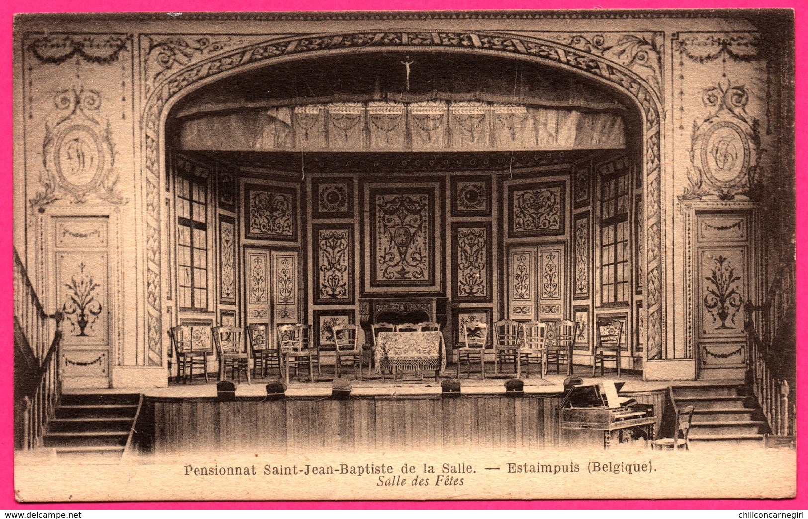 Pensionnat Saint Jean Baptiste De La Salle - Estaimpuis - Salle Des Fêtes - Phototypie 31, Rue Deschodt Lille - Estaimpuis