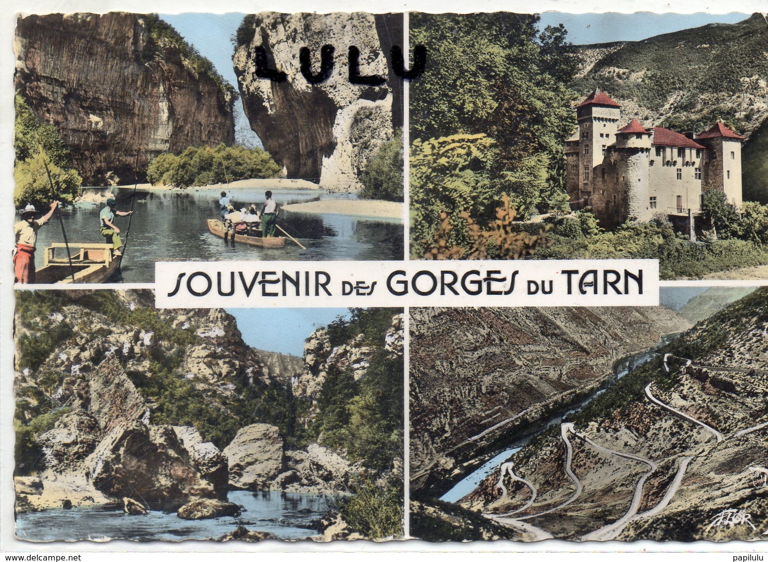 DEPT 48 : édit. Marceau Carrière : Souvenir Des Gorges Du Tarn , Multivues - Gorges Du Tarn
