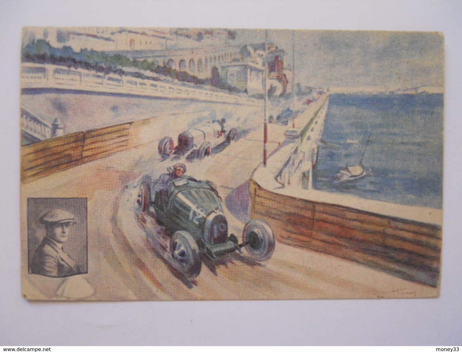 Victoire De La Bougie Champion Grand Prix De Monaco 1929 "Williams " Sur Bugatti - Autres & Non Classés