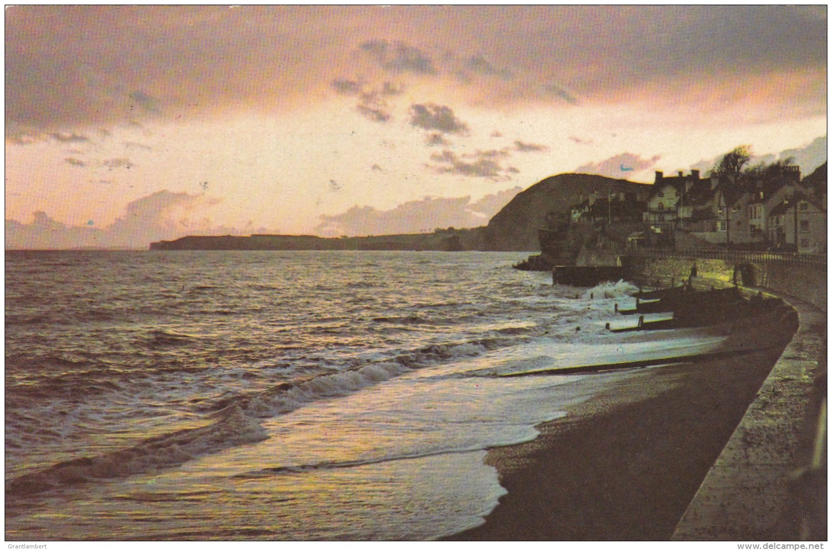 Sunset Over The Bay, Sidmouth, Devon, Engalnd, Posted To Australia With Stamps - Other & Unclassified