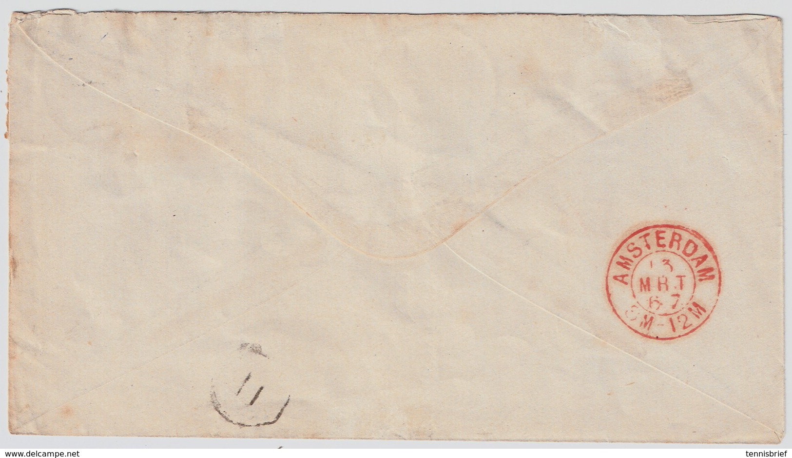 1867, Bf. 1 + 2 Gr., Brief  Nach Holland!  , #a399 - Sachsen