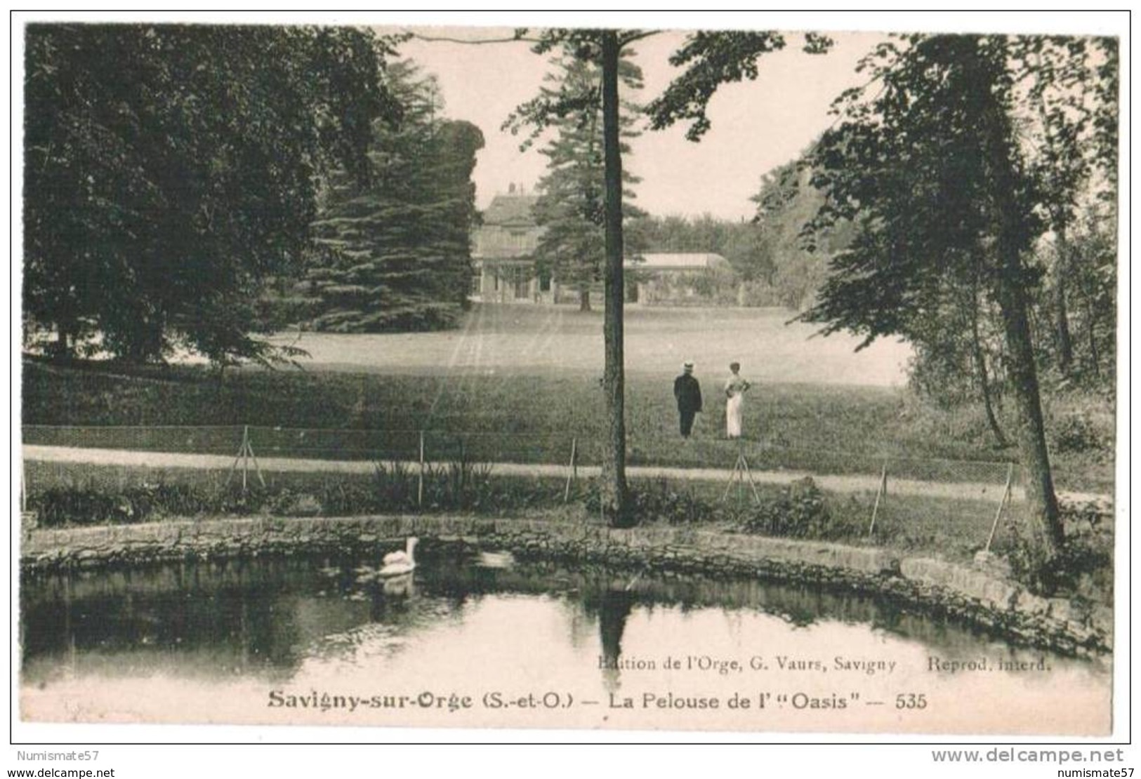 CPA SAVIGNY SUR ORGE - La Pelouse De L'Oasis - Animée - Ed. De L'Orge G. Vaurs , Savigny N°535 - Savigny Sur Orge