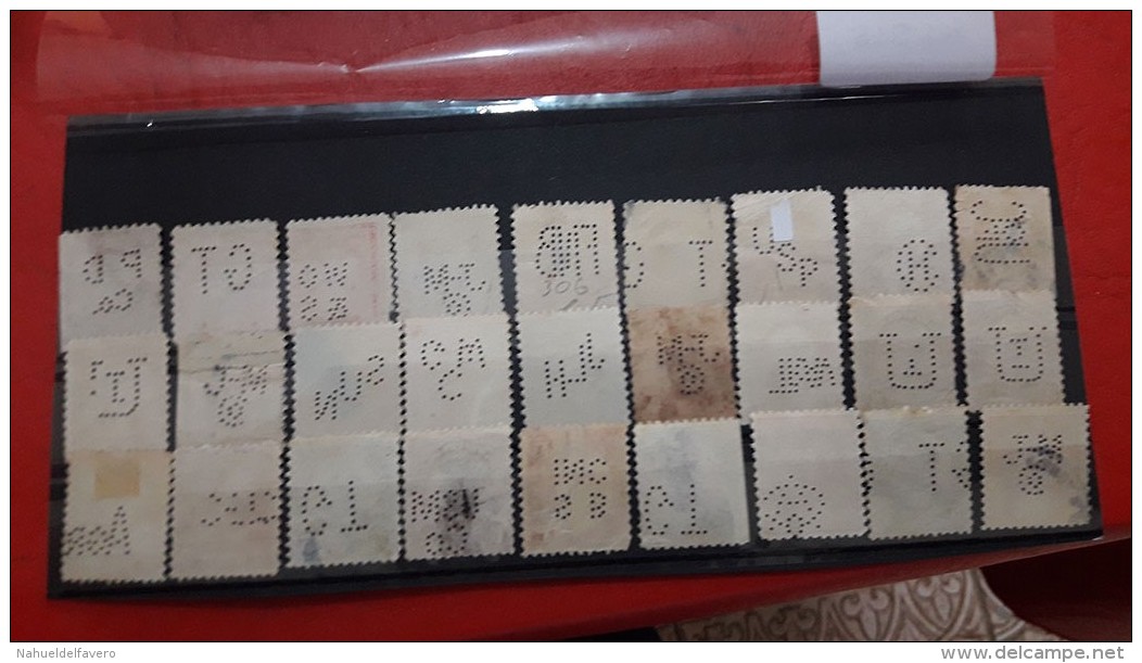 USA Batch Of Perforated Stamps - Perfins