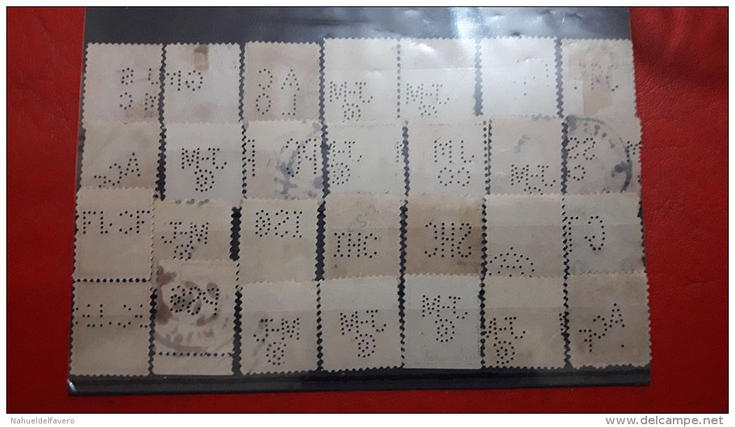 USA Batch Of Perforated Stamps - Perfins