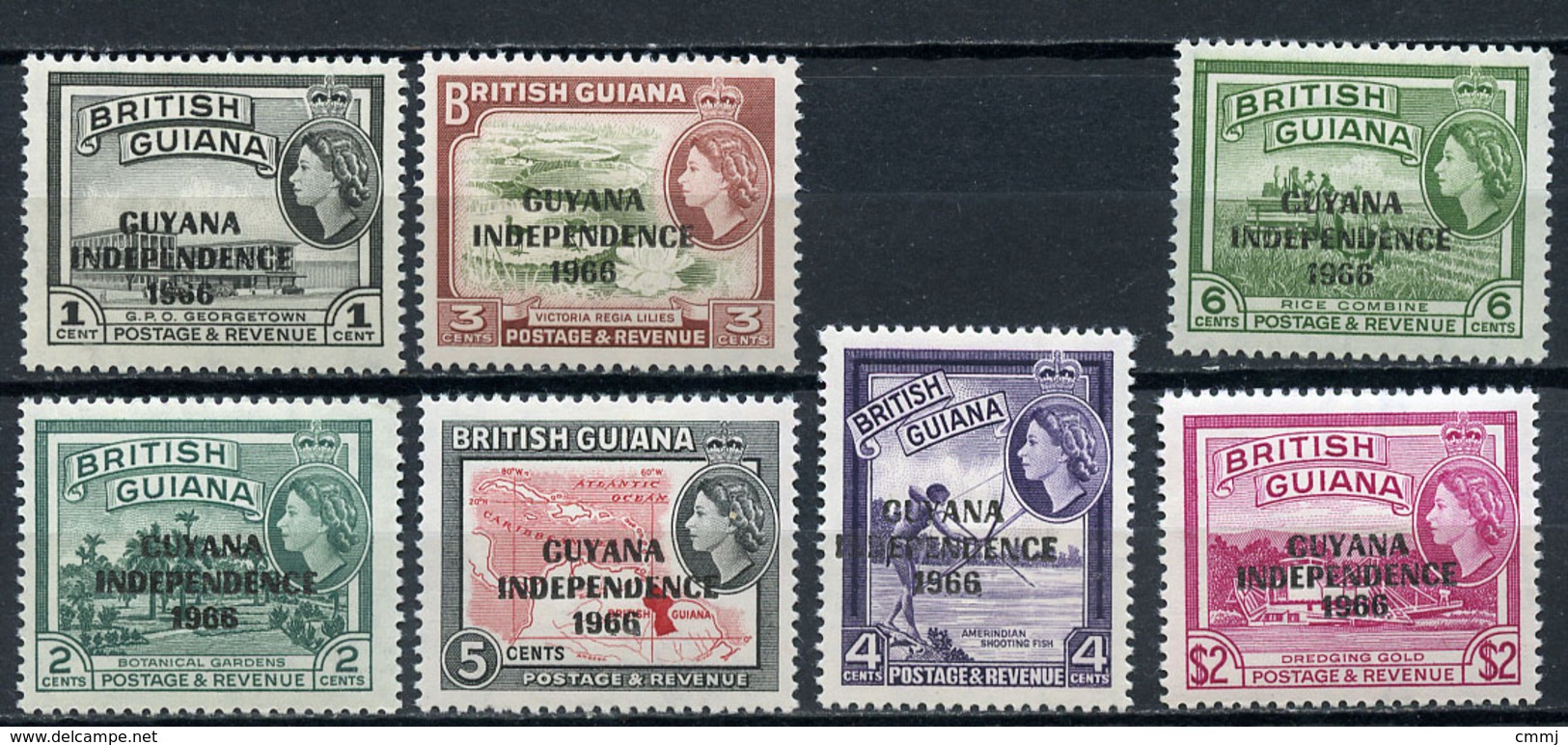 1966 - GUYANA - Mi. Nr. 282/287+293 - NH - (CW4755.10) - Guiana (1966-...)