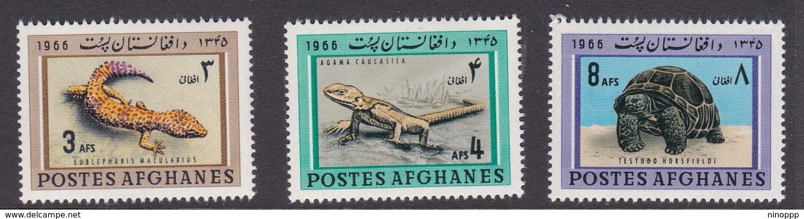 Afghanistan SG 561-563 1966 Reptiles MNH - Afghanistan