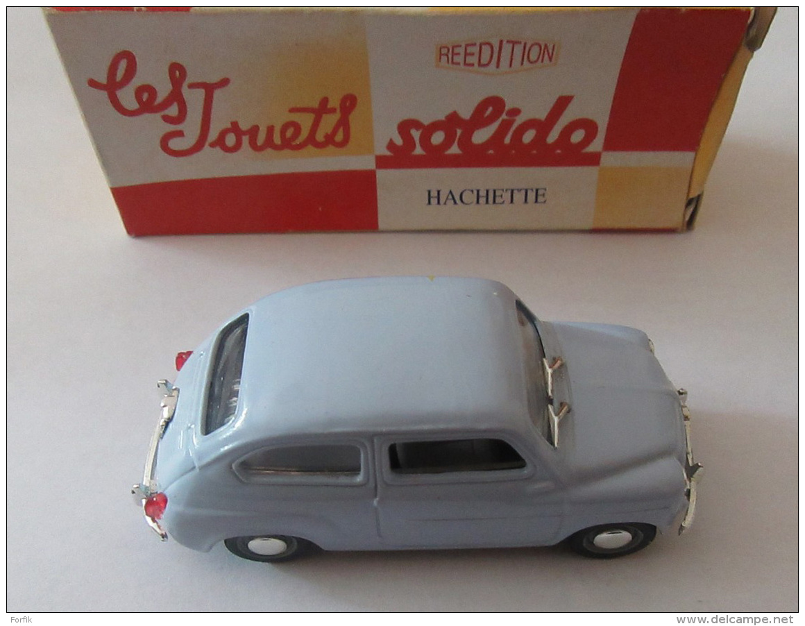 Voiture Miniature Solido/Hachette - Fiat 600D 1963 1/43e Avec Emboîtage - Toy Memorabilia