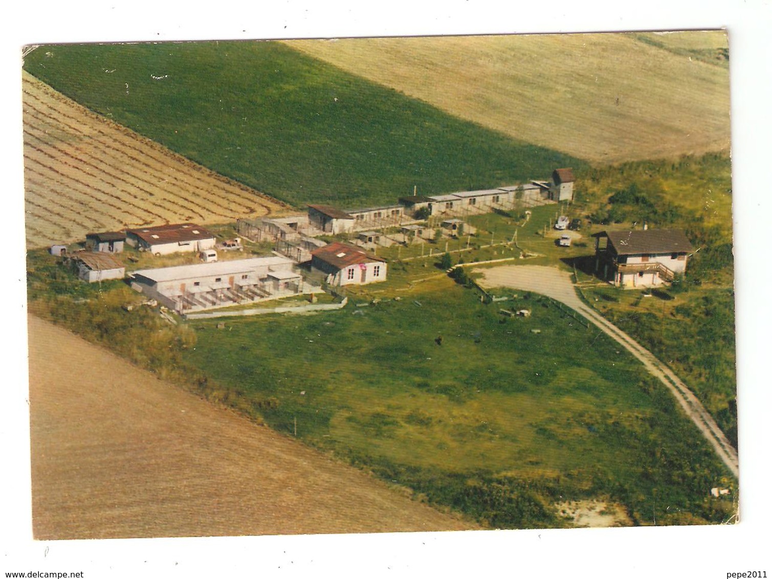 CPSM 58 POUGUES Les EAUX Chenil Du Mont Givre Route De Guérigny Vue Aérienne Peu Commune - Pougues Les Eaux