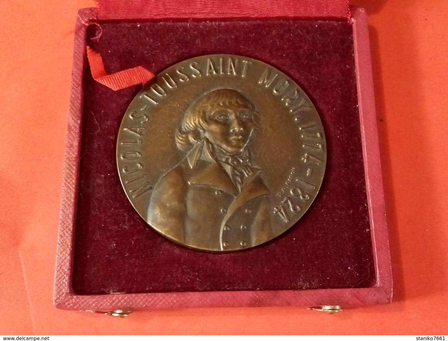 MÉDAILLE BRONZE NICOLAS TOUSSAINT MORY 1774/1824 Graveur BARON  Dia. 59 Mm  103 Gr Non Nettoyée - Other & Unclassified