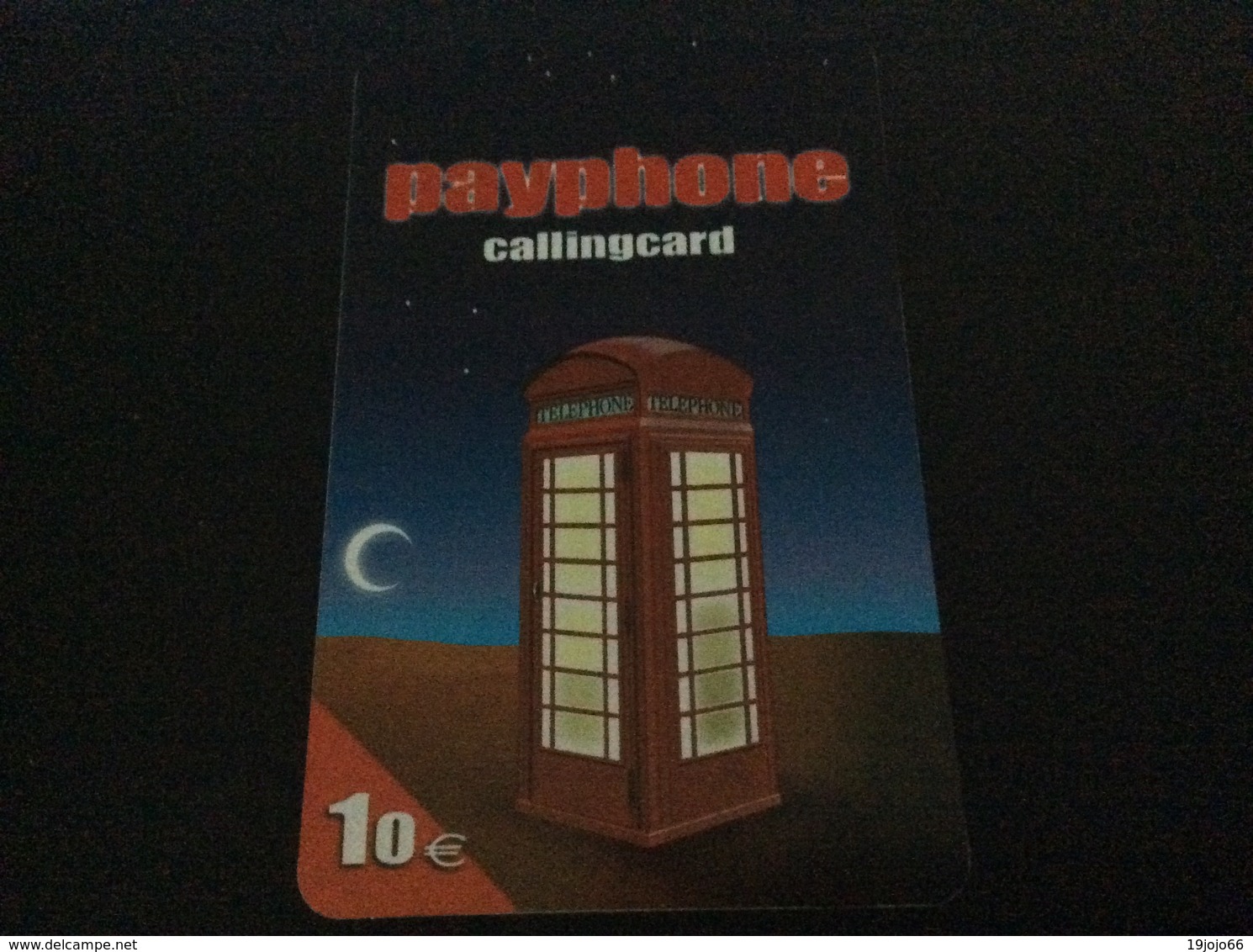 10 Euro Payphone - Red Phone House  - Formula One   -  Little Printed  -   Used Condition - [2] Prepaid