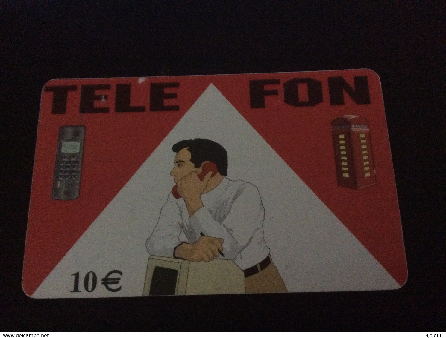 10 Euro  Tele Fon -   -  Little Printed  -   Used Condition - [2] Mobile Phones, Refills And Prepaid Cards