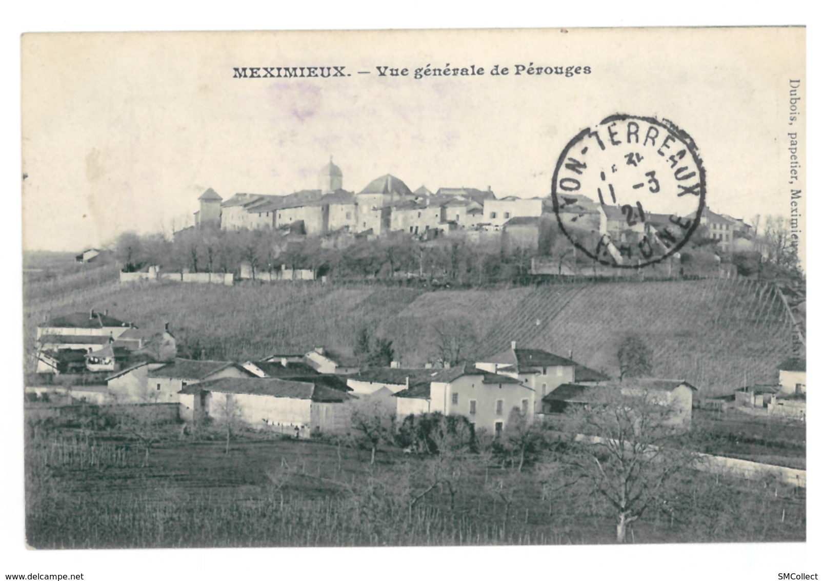 01 Meximieux, Vue Générale De Pérouges (3777) - Non Classés