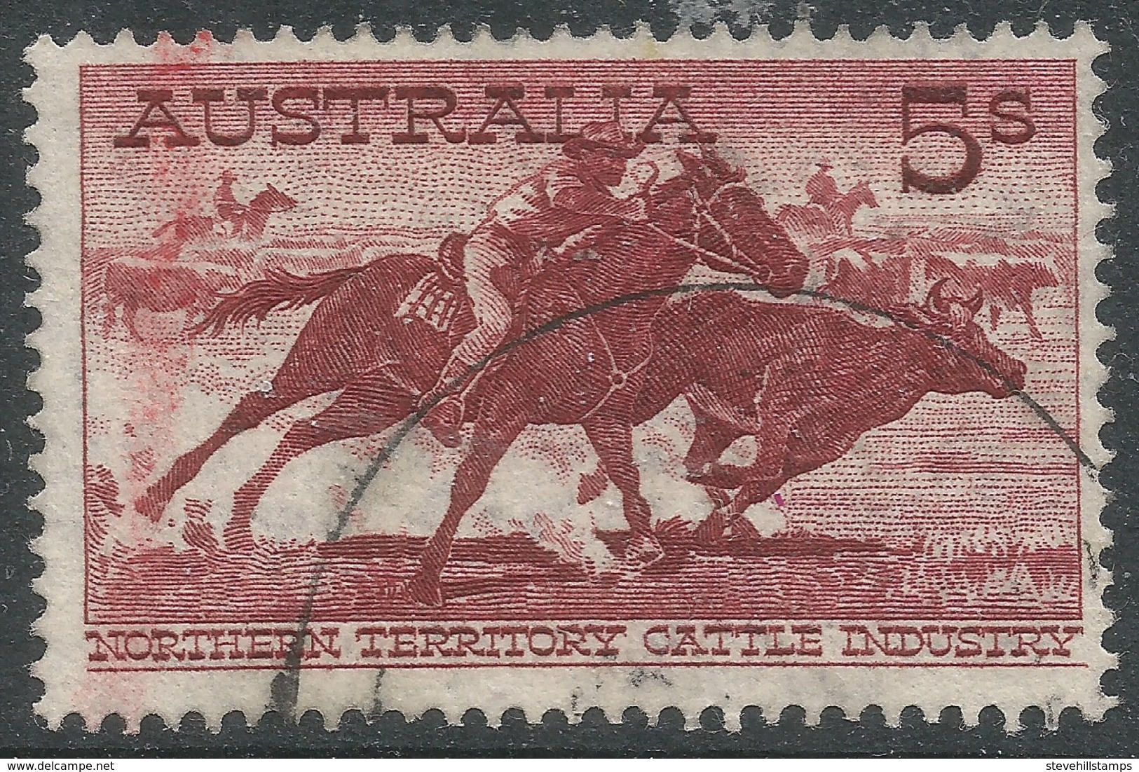 Australia. 1959-64 Definitives. 5/- Used. SG 327 - Used Stamps