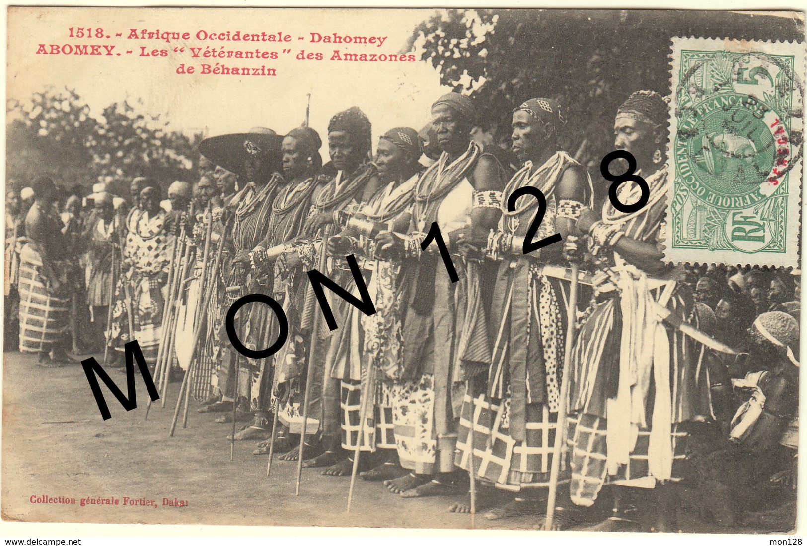 AFRIQUE OCCIDENTALE-BENIN -DAHOMEY - ABOMEY - LES VETERANS DES AMAZONES DE BEHANZIN - Benin