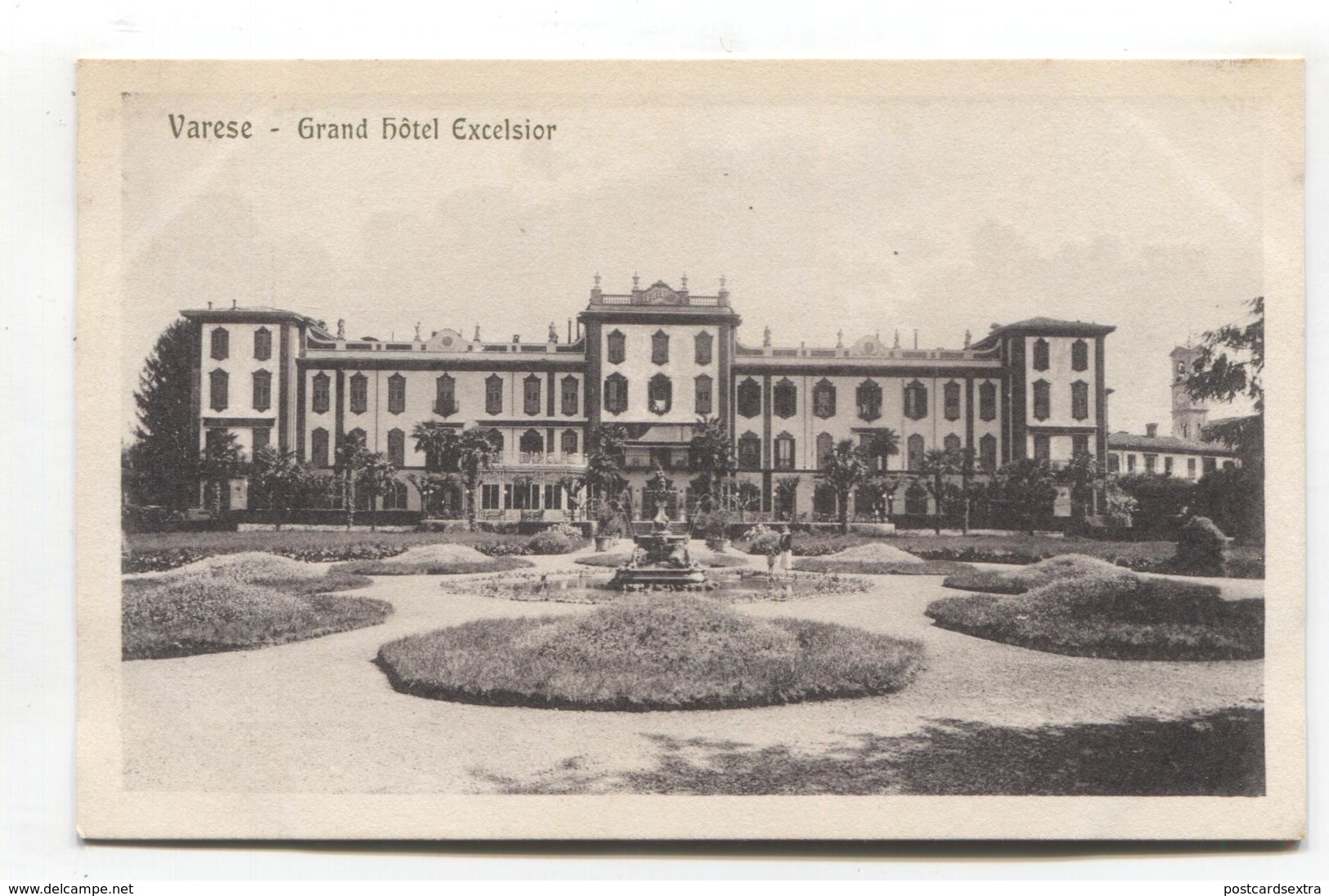 Varese - Grand Hôtel Excelsior - C1930's Italy Postcard - Varese