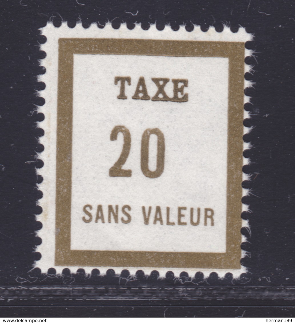 FRANCE FICTIF TAXE N°  FT7 ** MNH Timbre Neuf Gomme D'origine Sans Trace De Charnière - TB - Fictifs