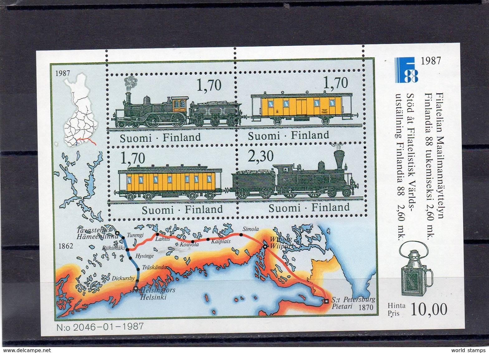 FINLANDE 1987 ** - Hojas Bloque