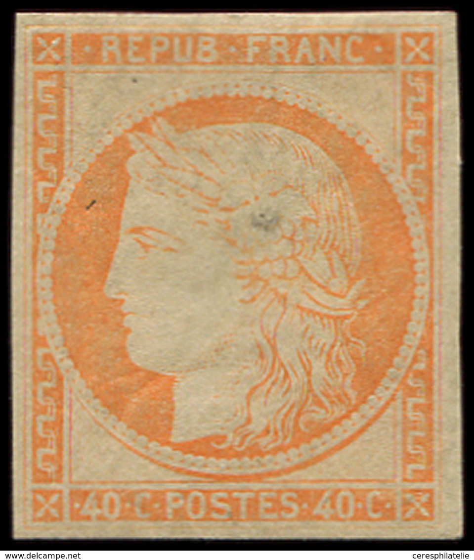 * EMISSION DE 1849 - R5g  40c. Orange, REIMPRESSION, TB - 1849-1850 Ceres